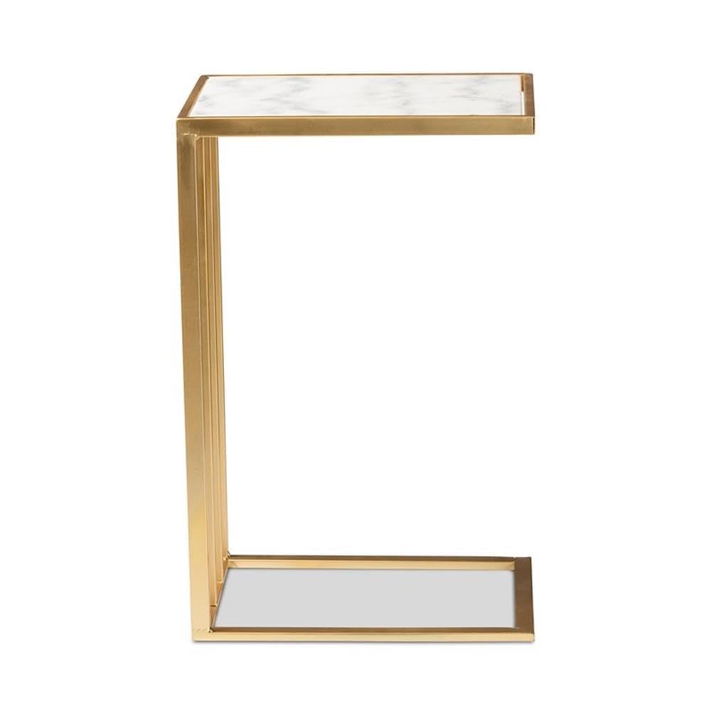 Baxton Studio Parkin C-Shaped End Table - Thumbnail 3