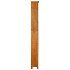 vidaXL 7-Tier Bookcase 23.6"x8.7"x78.7" Solid Oak Wood
