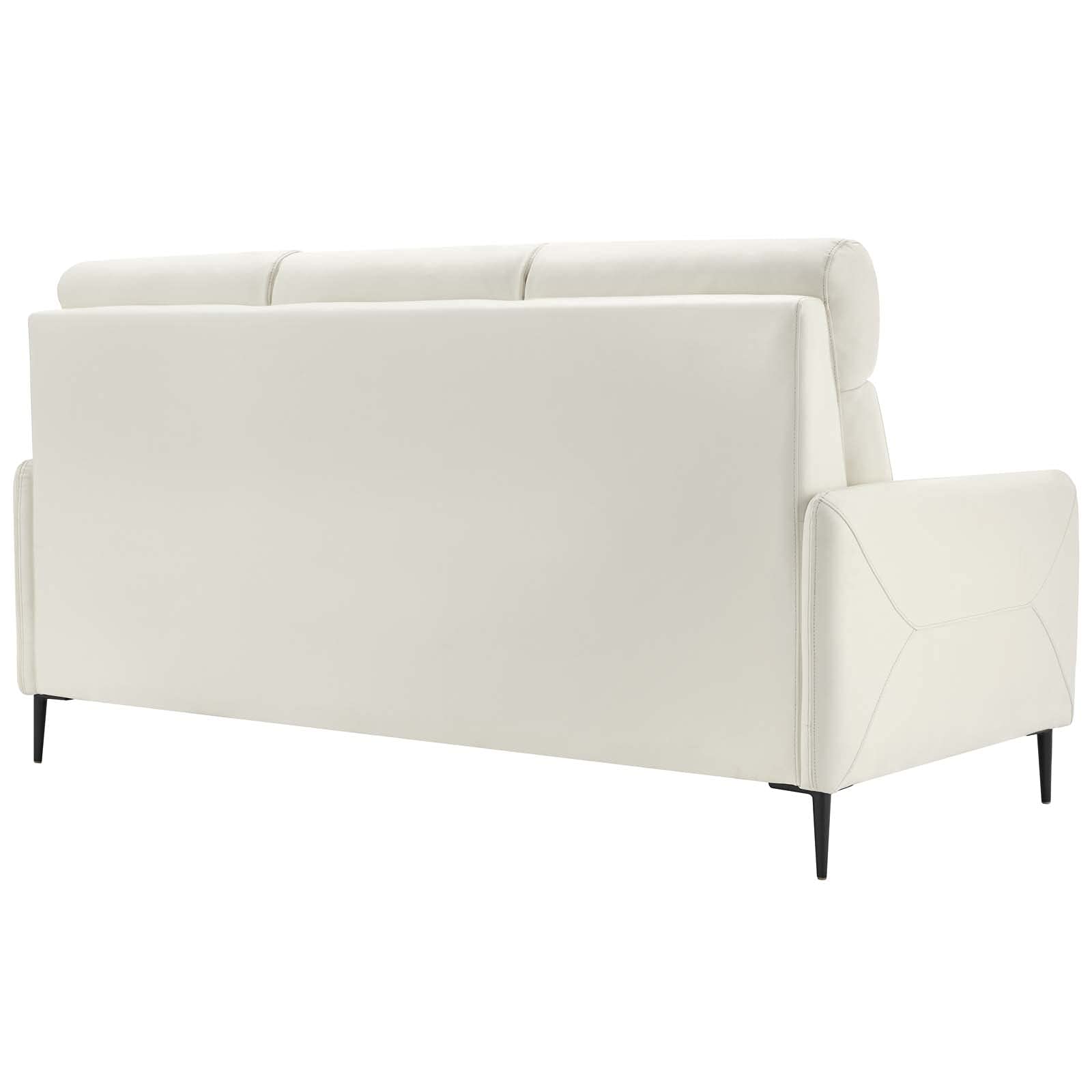 Modway EEI-4561-WHI Huxley Leather Sofa, White
