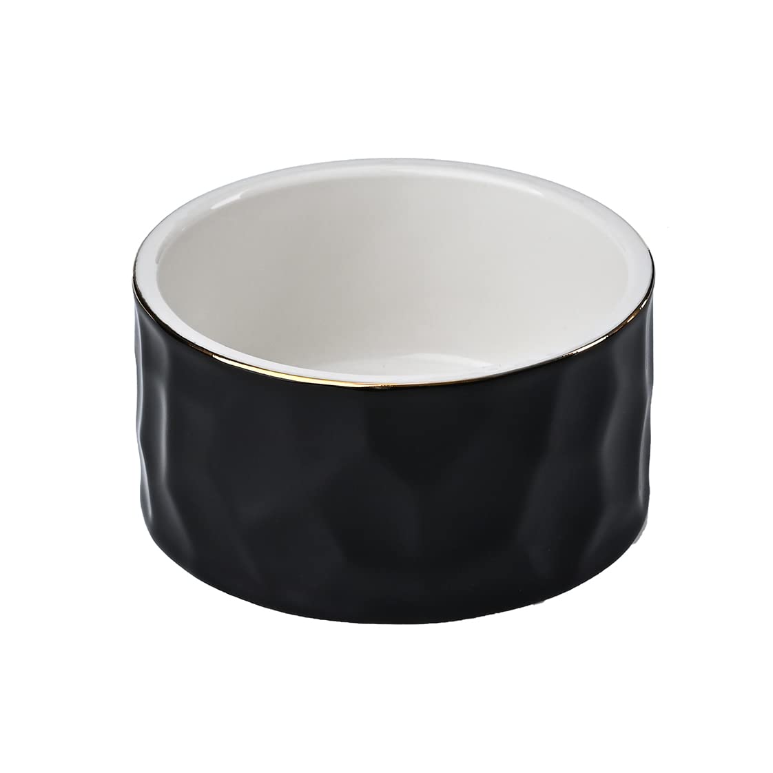 Aewill Ceramic Paper Clip Holder Ceramic Paper Clip Dispenser Organizer For Office Desk Binder Clip Holder (Black)