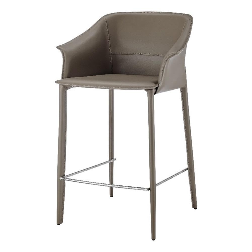 New Pacific Direct Callie Counter Stool, Light Mocha