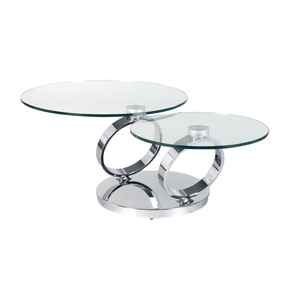 Neos Modern Furniture CT6233-Ch-N Coffee Table, Chrome