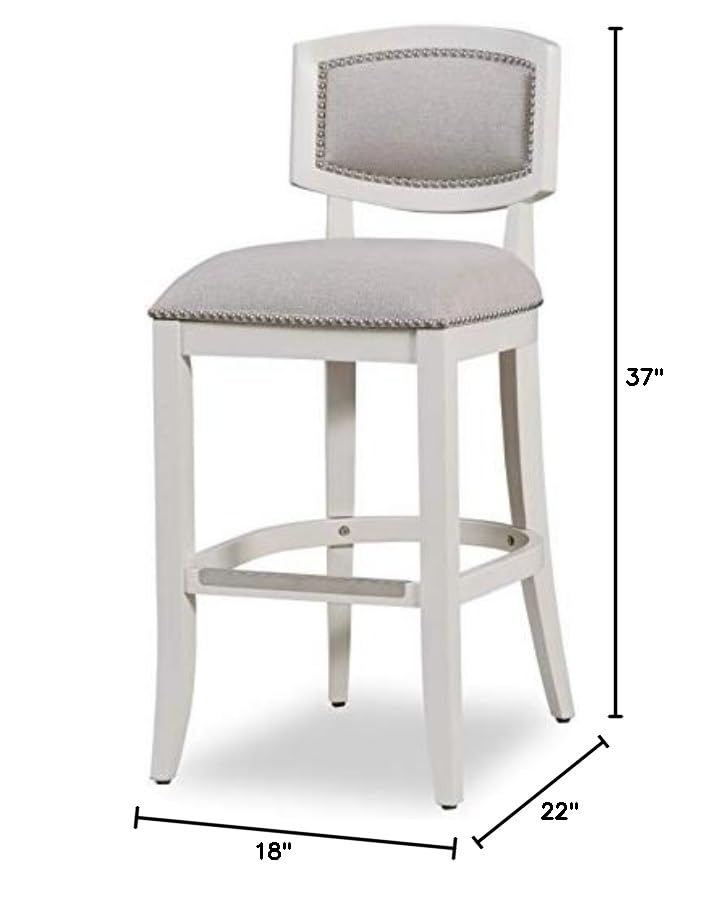 American Woodcrafters Amelia 26" Wood Counter Stool In Antique White
