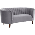 Acme Millephri Loveseat in Blue Velvet