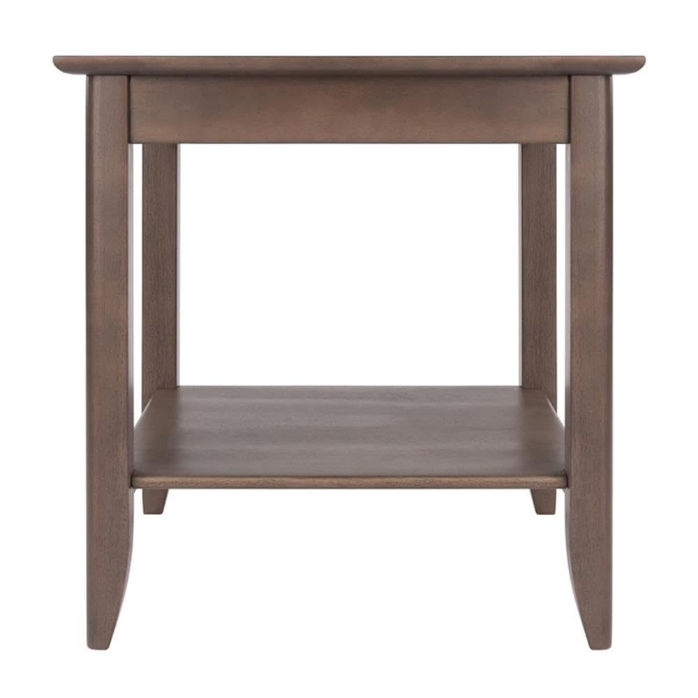 Winsome Wood Santino End Table, Oyster Gray