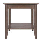 Winsome Wood Santino End Table, Oyster Gray