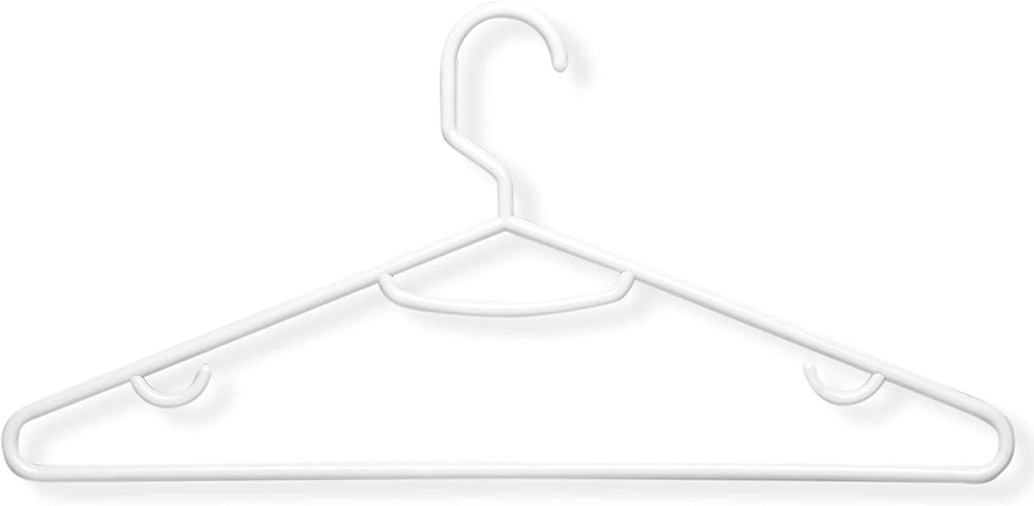 Honey-Can-Do Hng-01523 Recycled Plastic Hangers, White, 15 Count (Pack Of 1)