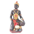 Statue Supplier Orisha Shango Statue Orisha Chango Statue Chango Estatua African Statue(5 Inch), Red, Black, Gold