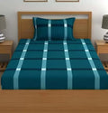 Fitted Cottonsingle Bedsheet (Elastic) With 1 Pillow Cover Single Gold 143 (RajatSingleA143_Bzr)