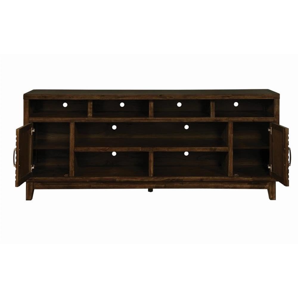 Coaster Home Furnishings 2-Door Rectangular Rustic Mindy TV Console, Brown (704243)