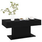 vidaXL Coffee Table Household Living Room Office Furniture Accent Couch Center Side End Sofa Coffee Table Desk Black Engineered Wood