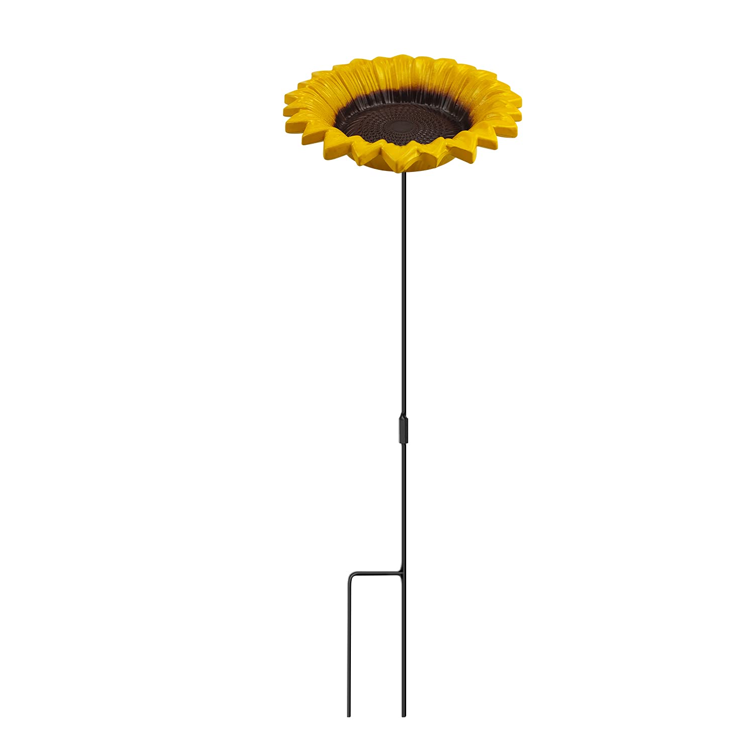 Mixxidea Sunflower Bird Feeder Bird Baths For Outdoors Small Bird Feeder Stick Into Ground Cute Bird Bath Tray Bird Feeders For