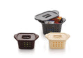 PRO ROOP Home Multipurpose Plastic Laundry Basket & Woven Design|Storage Organizer With Lid, Storage Basket,Organiser(Basket Wit