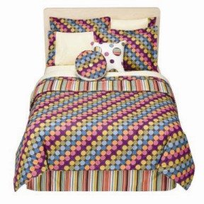 Dots & Stripes Spice Twin Comforter Set