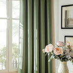 Lazzzy Velvet Green Curtains Room Darkening 72 Inches Long Thermal Insulated Drapes For Bedroom Living Window Treatments Rod Pocket 2 Panels Sage Green