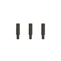 Trubind Aluminum Chicago Screw Post Extensions | 1/2 Inch Post Length | 3/16 Inch Post Diameter | Black | 100 Pack
