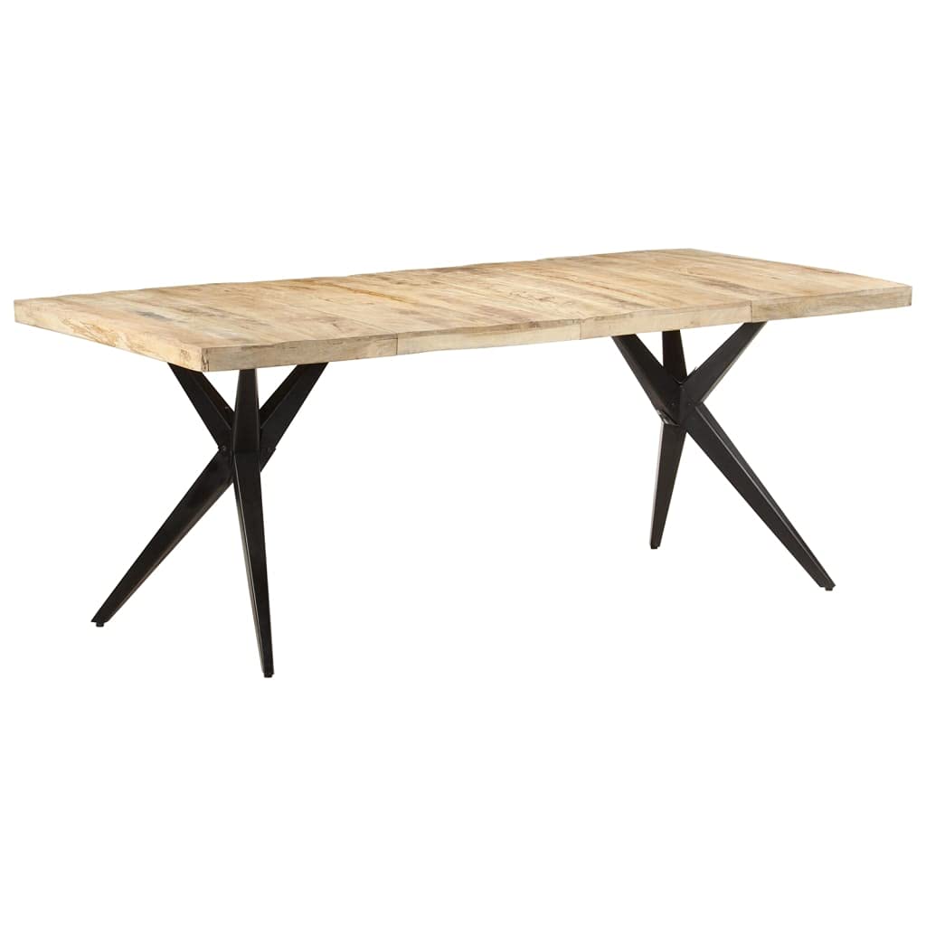 vidaXL Dining Table 78.7&quot;x35.4&quot;x29.9&quot; Rough Mango Wood