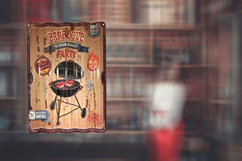 Creative Motion 22238-4 Retro Barbucue Party Sign