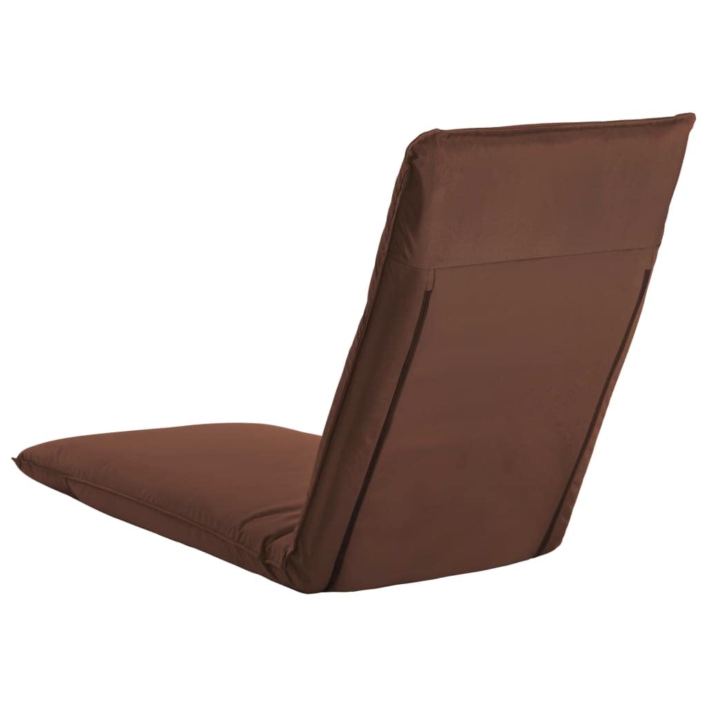 vidaXL Folding Sunlounger with 5-Level Adjustment, Durable 600D Oxford Fabric, Steel Frame, Portable Beach/Garden Lounger – Brown