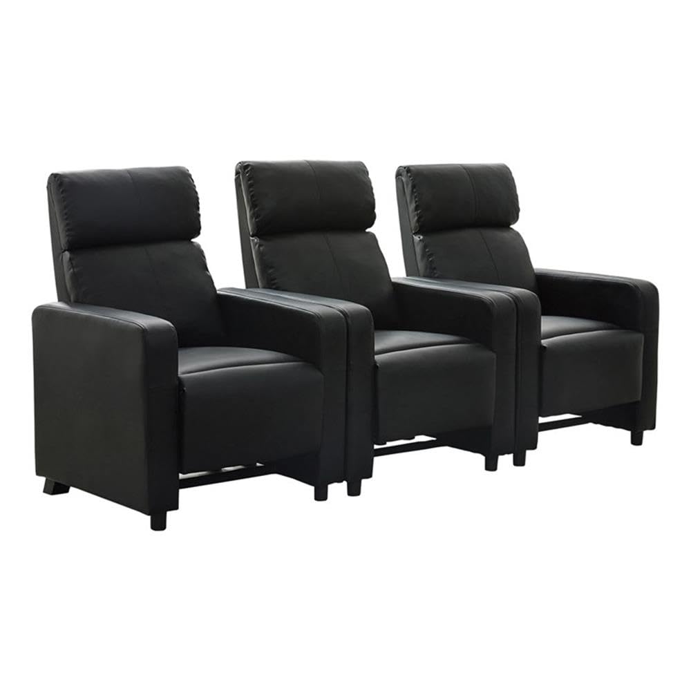 Coaster Toohey 3-Piece Theater Seating (3R), Black