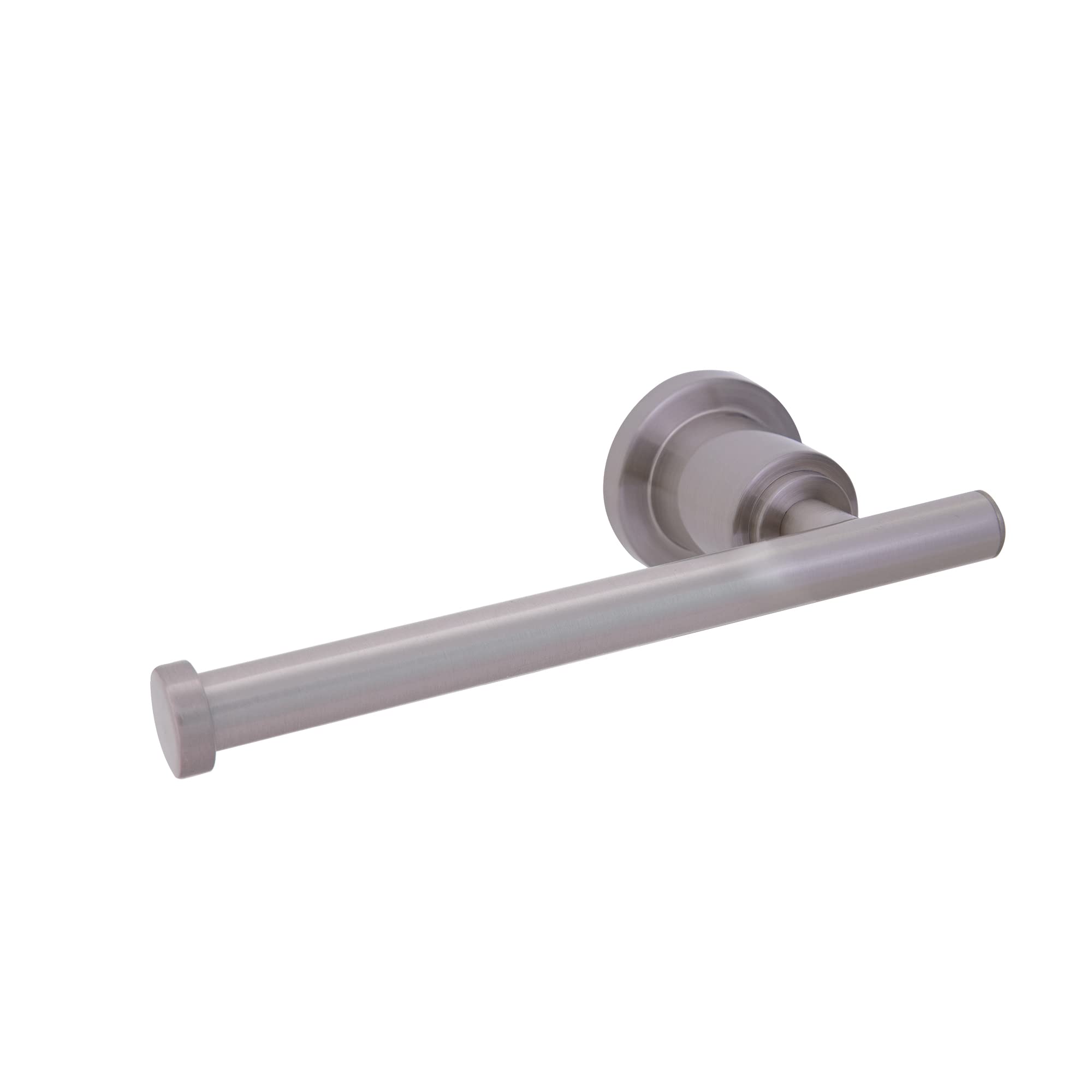 Design House 560383 Geneva Contemporary Toilet Paper Holder for Bathroom, Satin Nickel, 1 Count (Pack of 1)