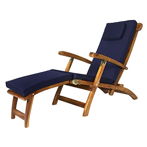 All Things Cedar TF53-B Teak Steamer Chair - Thumbnail 2