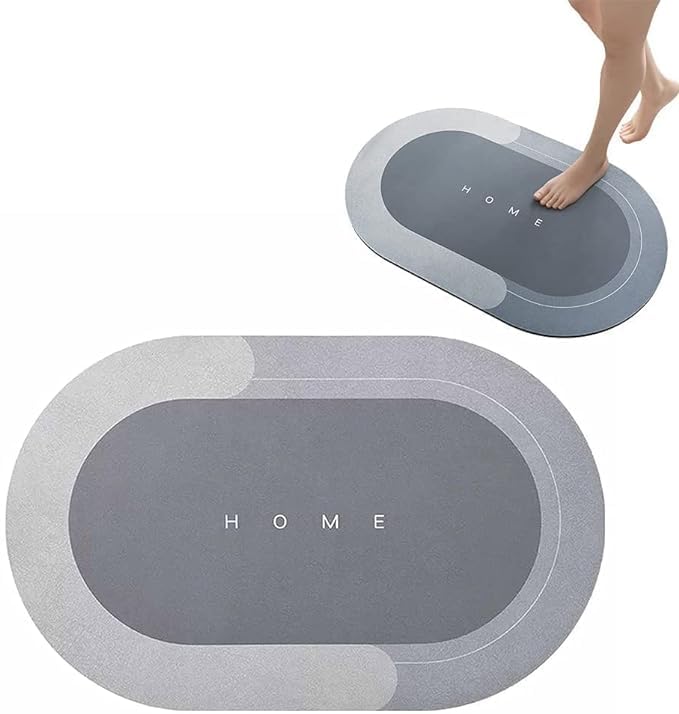 Nirvik Bath Mat,Foot Wiping, Quick Water Absorbent Diatomite Door Mat Bathmat for Home,Kitchen,Bathroom,enterence RoomMulti Col
