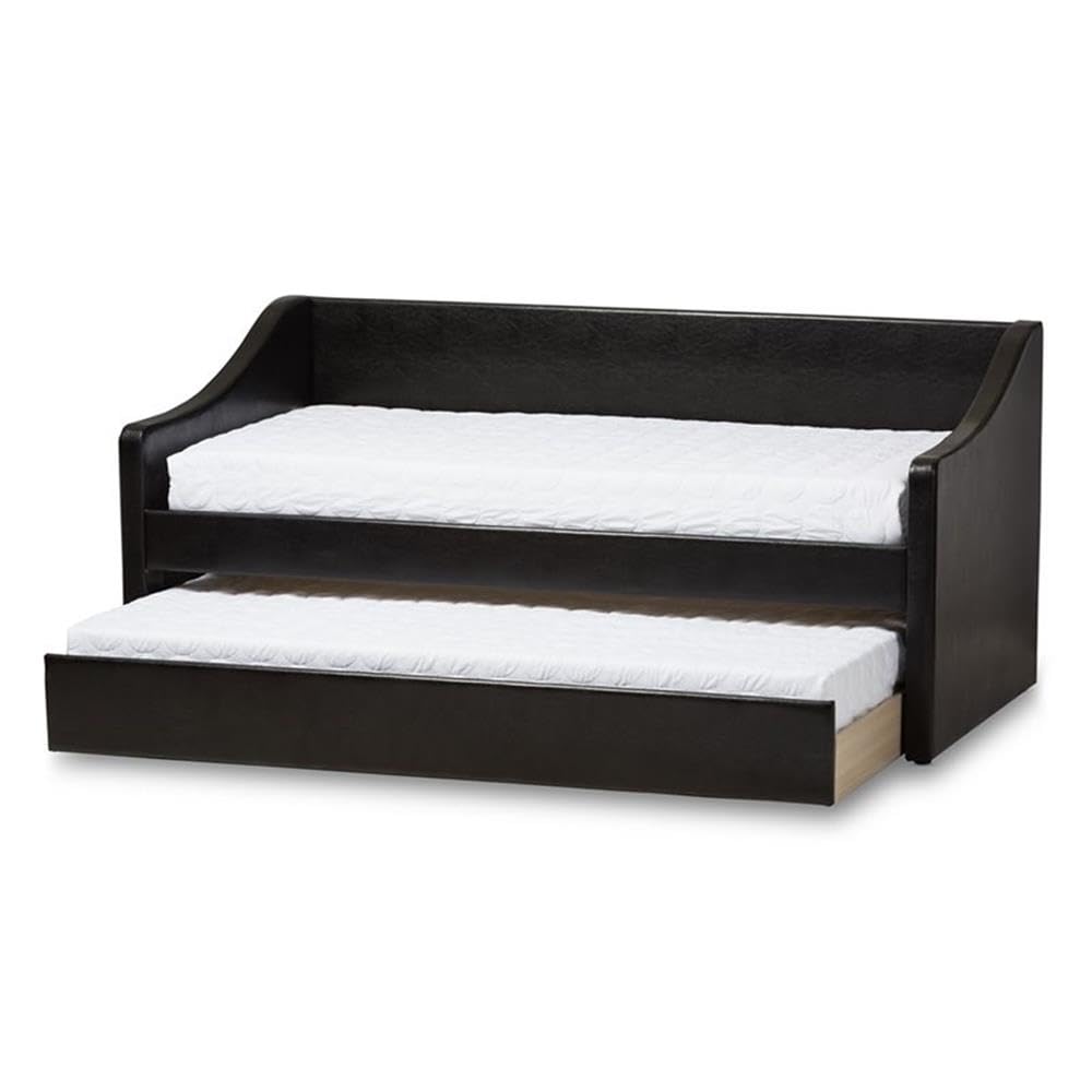 Baxton Studio Barnstorm Upholstered Daybed Black
