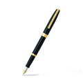 Sheaffer Sagaris Gloss Black Fountain Pen With Gold Tone Trim And Medium Nib