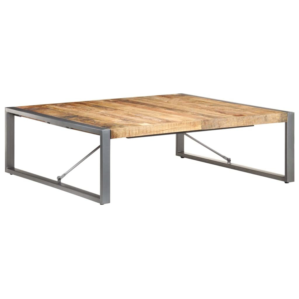 vidaXL Square Coffee Table (Black, 47.2&quot; x 47.2&quot; x 15.7&quot;)