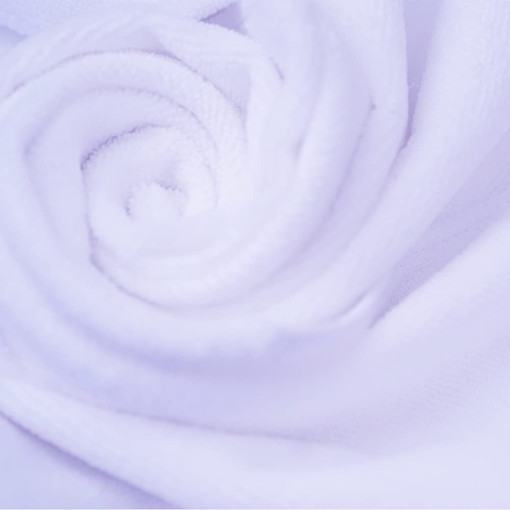 HUINI 12 Pcs Microfiber Hair Drying Towels 14 X 30 Inches (White)