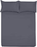 Microfiber Rv Sheet Sets, 48X75 3/4 Full Bunk, Dark Grey Solid, Bed Sheets For Campers, Rv'S & Travel Trailers Easy Fit Mattress