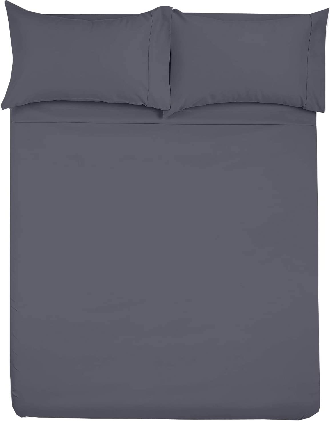 Microfiber Rv Sheet Sets, 48X75 3/4 Full Bunk, Dark Grey Solid, Bed Sheets For Campers, Rv'S & Travel Trailers Easy Fit Mattress