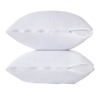 Kingnex 2 Pack Feather Proof Pillow Protectors 18X18 Waterproof Pillow Covers For Square Throw Pillow 18X18