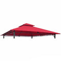 International Caravan St. Kitts Replacement Canopy For 10-Foot Vented Canopy Gazebo - Ruby Red