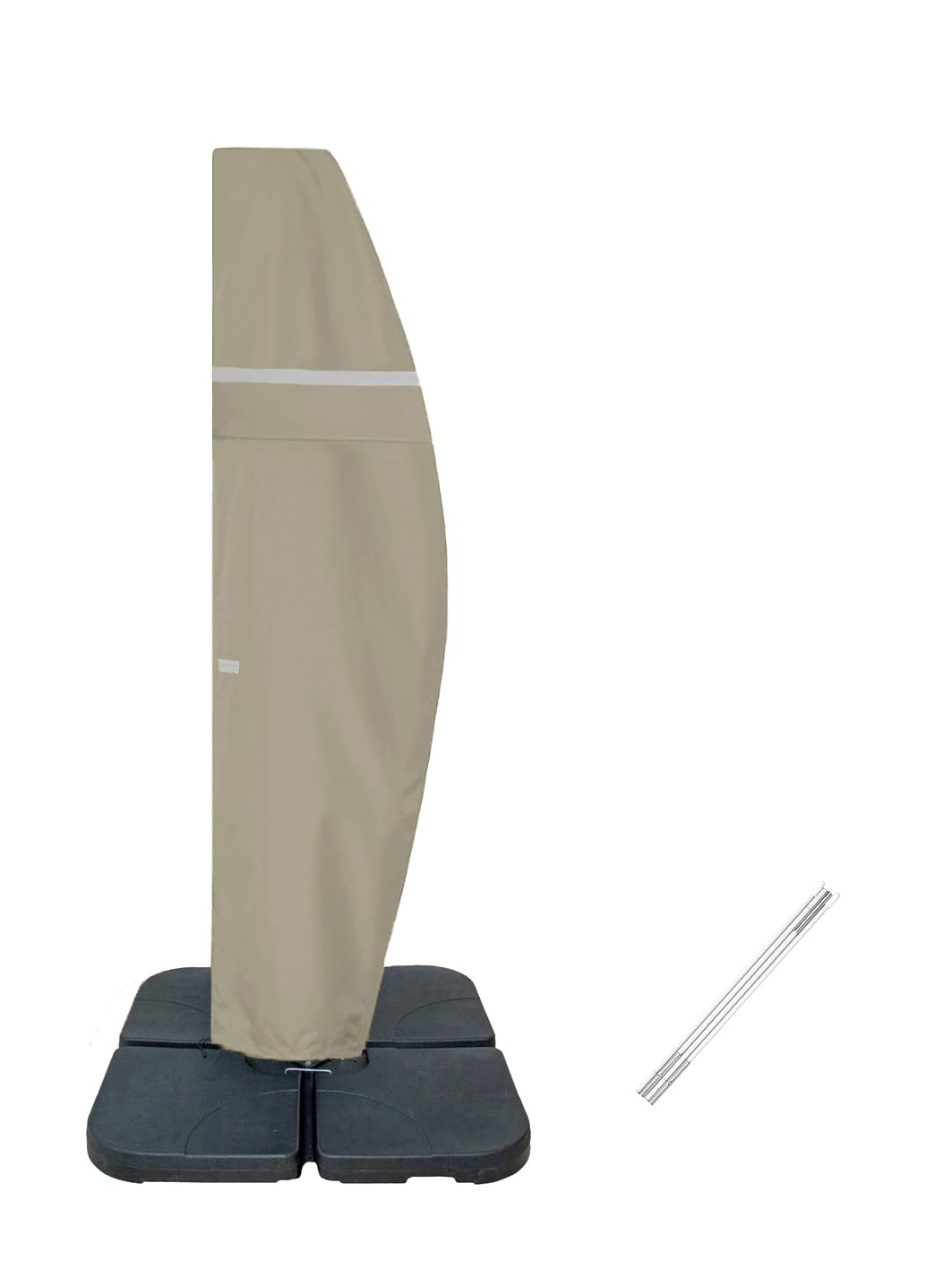 Garden Balsam Patio Umbrella Cover For 9Ft To 11Ft Offset Umbrella, Water Resistant, Curved Cantilever And Straight Pole Parasol