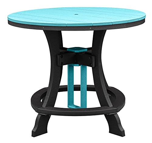 American Furniture Classics Counter Height Dining Table, Aruba Blue & Black