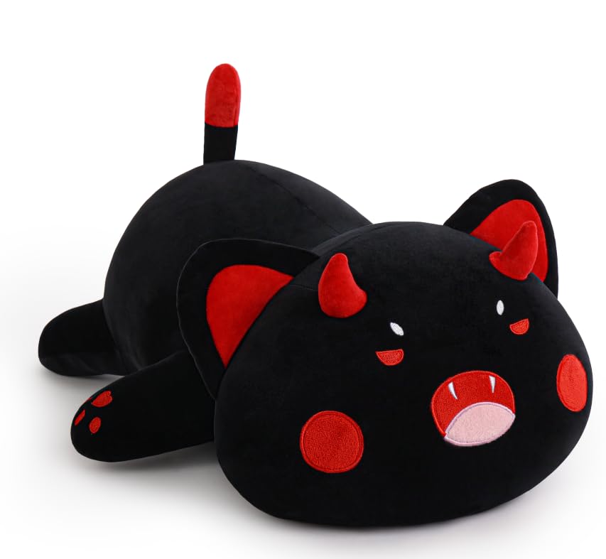 Miaohaha Cute Cat Plush Toy - Soft Stuffed Animal Pillow, Kawaii Hugging Toy For Kids And Girls (50Cm/19.6In)