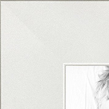 ArtToFrames 24x24 Inch White Picture Frame, This 1.25 Custom Poster Frame is Satin White Frame, for Your Art or Photos, WOMFRBW2