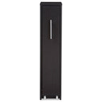 Baxton Studio Lindo Wood Bookcase with One Pulled Out Door Shelving Cabinet, Dark Brown