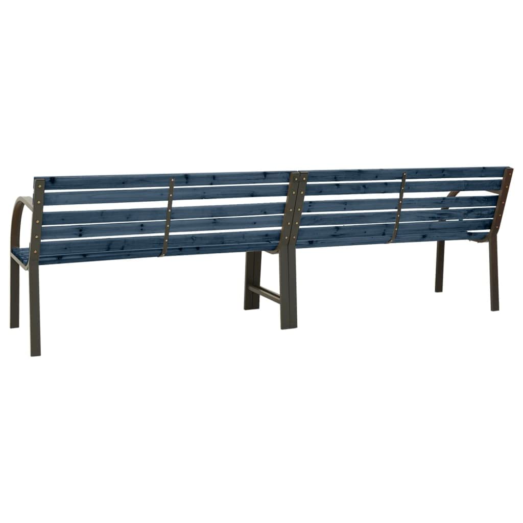 vidaXL Steel Twin Patio Bench - Thumbnail 5