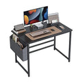Cubiker Computer Desk, Home Office Writing Study Desk, Modern Simple Style Laptop Table With Storage Bag (32 Inch, Black)