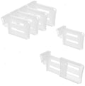 Draxil Plastic Partition Clips For Refrigerator Expandable Telescopic Drawer Shelf Divider, Storage Organiser, 4 Pcs