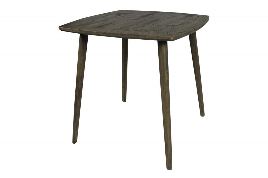 HomeRoots 488592 36 x 36 x 36 in. Brown Square Solid Wood Dining Table