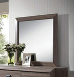 Acme Lyndon Mirror In Weathered Gray Grain