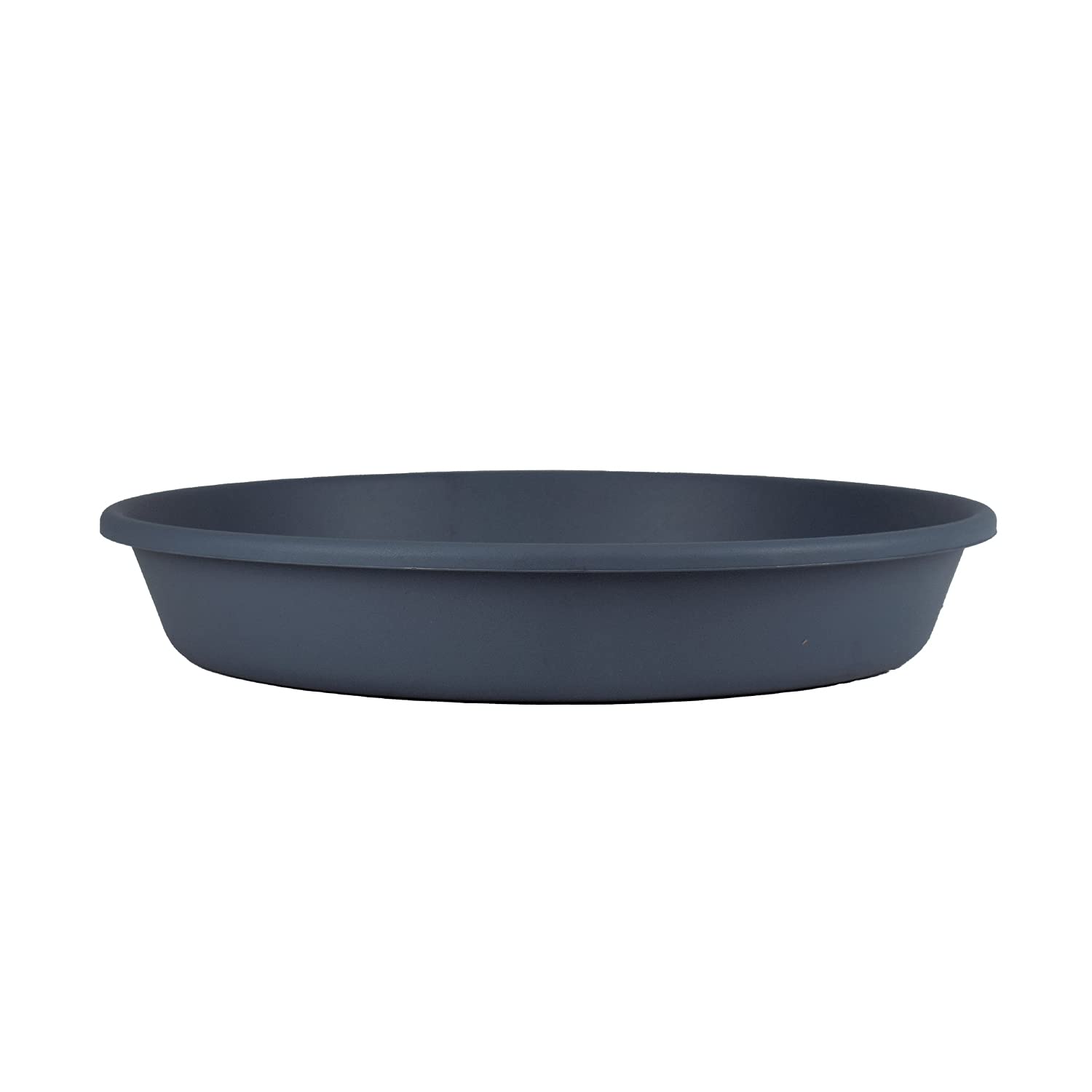 The Hc Companies 6 Inch Round Plastic Classic Plant Saucer - Indoor Outdoor Plant Trays For Pots - 6.75'X6.75'X1.13' Slate Bl
