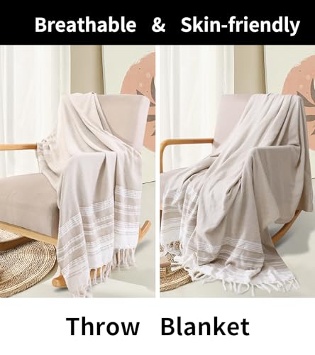 Boho Throw Blanket Soft Cotton Bedroom Decor Aesthetic Bed End Blanket Living Room Accessories Sofa Couch Hammock Chair Patio Outdoor Wester Home Decoration Full Queen King Size Apartment Essential