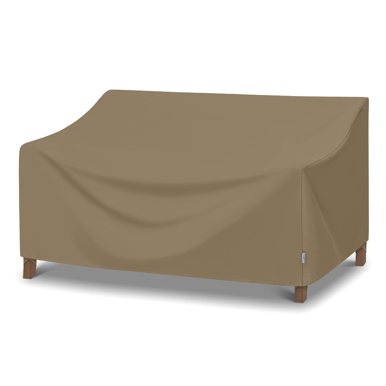 Sunpatio Outdoor Sofa Cover 60 Inch, Heavy Duty Waterproof Patio Loveseat Cover 2-Seater, All Weather Protection Outdoor Couch Cover For Patio Furniture, 60' L X 36' W X 30' H, Taupe
