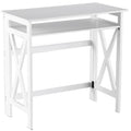 Crisscross Folding Office Furniture - White Desk