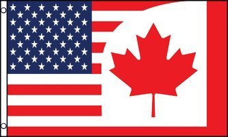 Canada - Us Friendship Flag, 3'X5' Combination United States America Canadian Usa